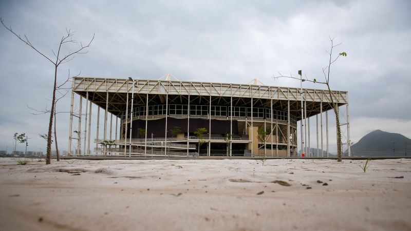 Y por Ăşltimo, una foto de dĂa del estadio acuático que parece salida de la nueva pelĂcula de Blade Runner (Foto: Getty).